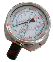144755 Kempf Manometer (300)  Beladem. m.Tonneneint.